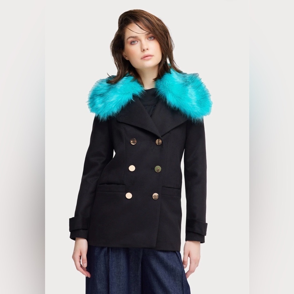 Julia Allert Fashionable Short Faux Fur Collar
Coat Women’s Size XL - Picture 1 of 9